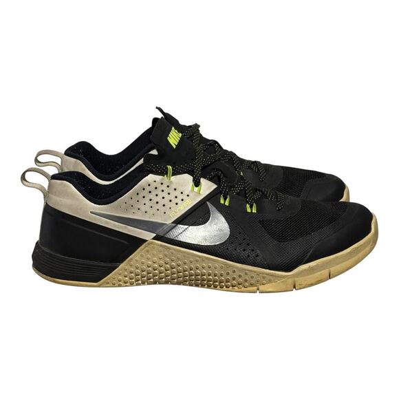 Nike Other - Nike Metcon 1 Flywire 813101-001 Black Volt White Training Shoes Men's Size 11